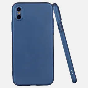 Soft touch coated hard PC case for iPhone X