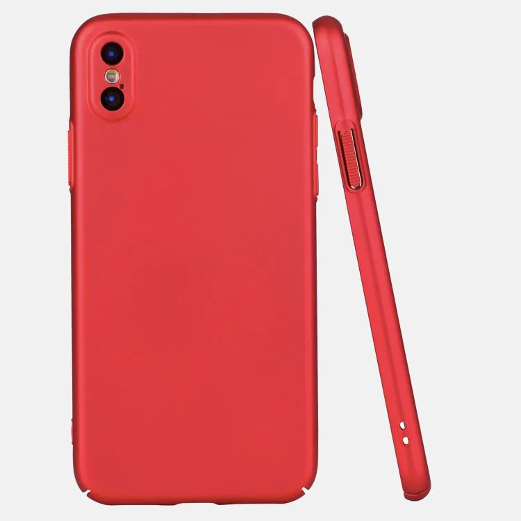 Soft touch coated hard PC case for iPhone X