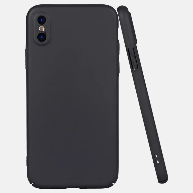 Soft touch coated hard PC case for iPhone X