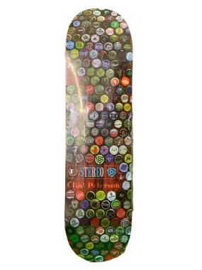 Stereo Clint Peterson Bottlecaps 7.8" Classic Skateboard Deck