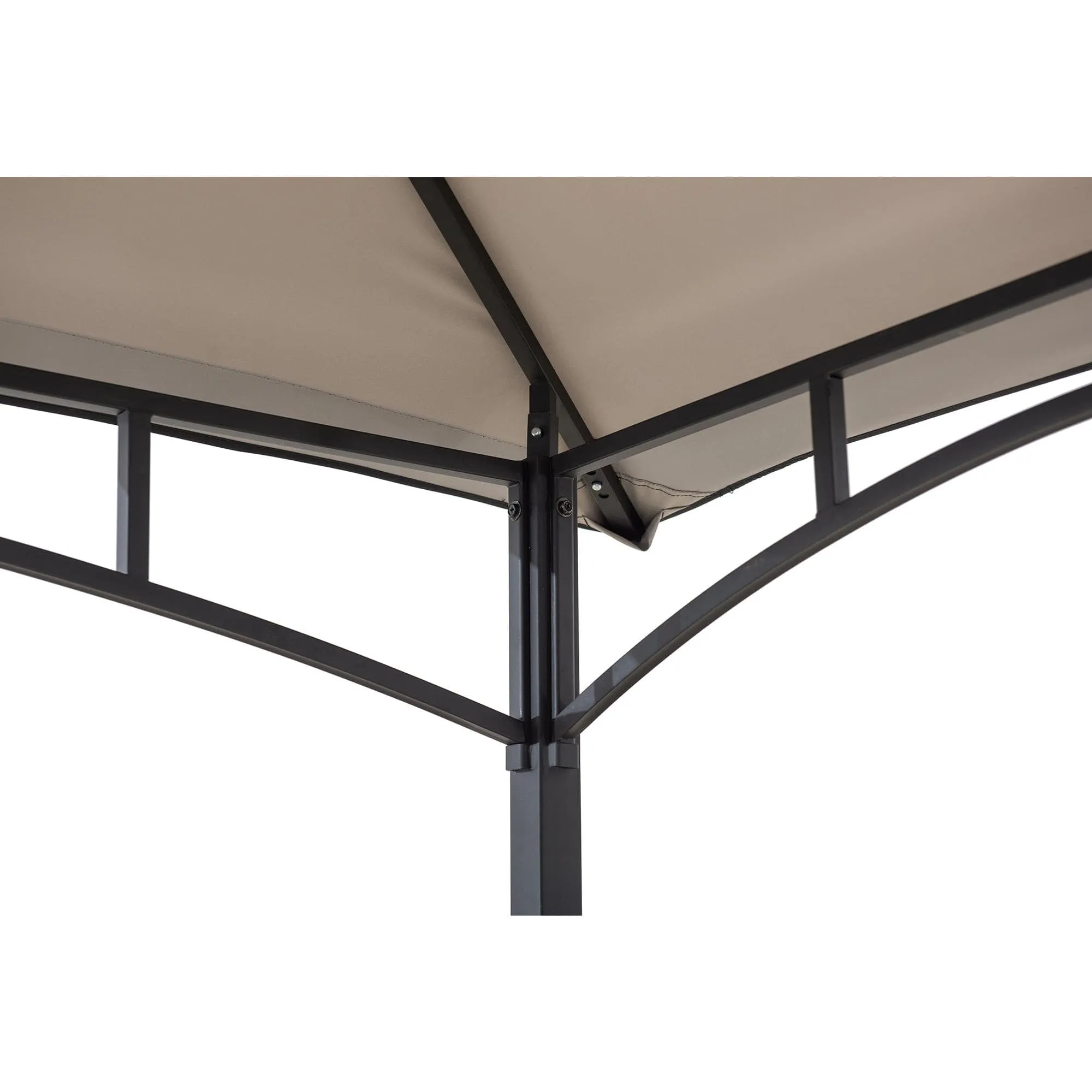 SUNJOY 5x8 BBQ Grill Gazebo with Bar Shelves and Hooks