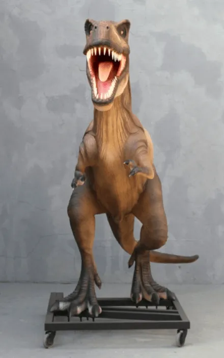 T-Rex Dinosaur On Base Life Size Statue