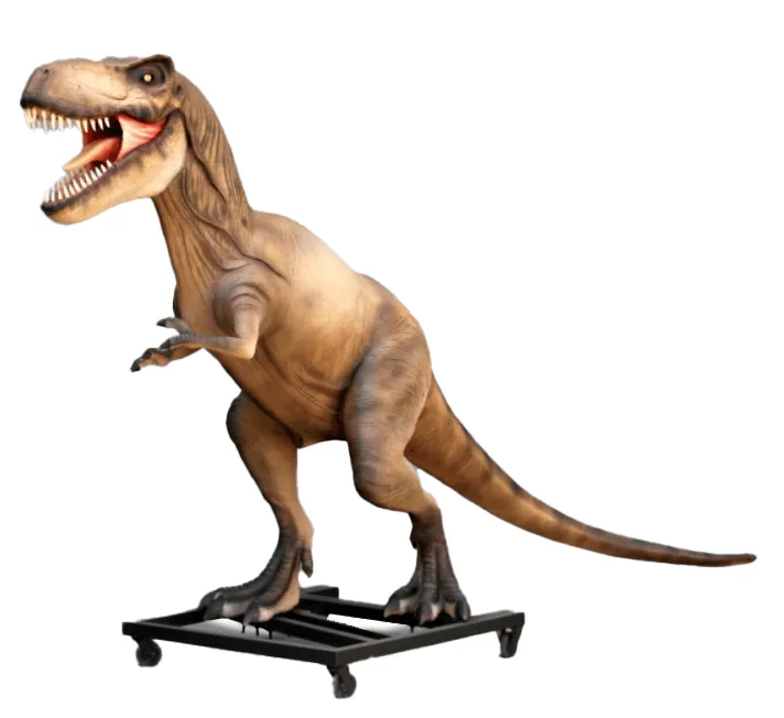 T-Rex Dinosaur On Base Life Size Statue