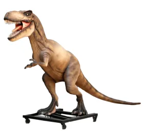 T-Rex Dinosaur On Base Life Size Statue