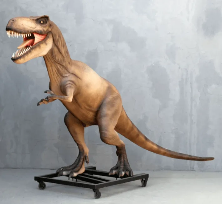 T-Rex Dinosaur On Base Life Size Statue