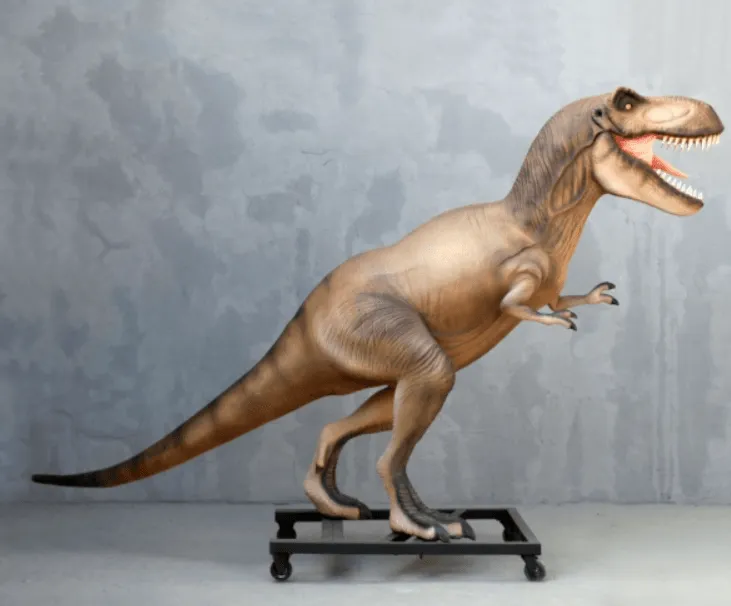 T-Rex Dinosaur On Base Life Size Statue