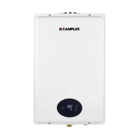 Tankless Gas Water Heater, Camplux On Demand Instant Hot Water Heaters Gas Indoor, 6.86 GPM, 120V AC, White