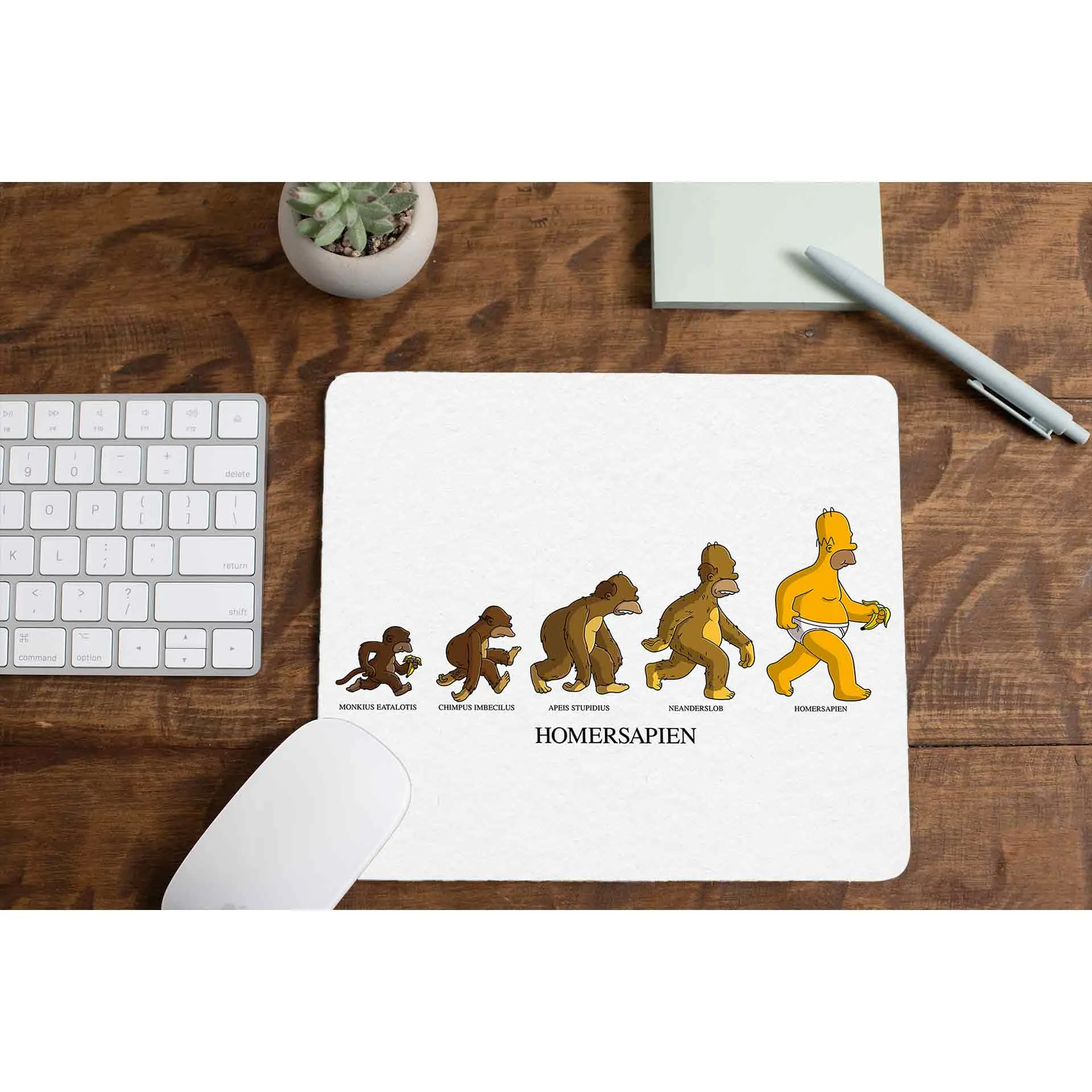 The Simpsons Mousepad - Homer Sapien