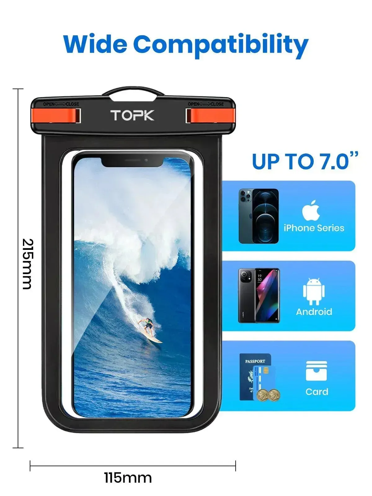 TOPK E01 Waterproof Phone Pouch