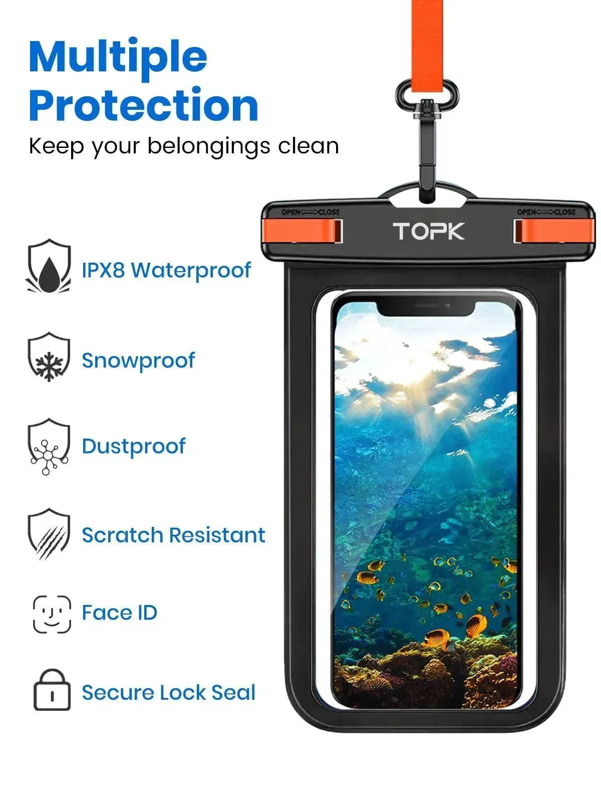 TOPK E01 Waterproof Phone Pouch