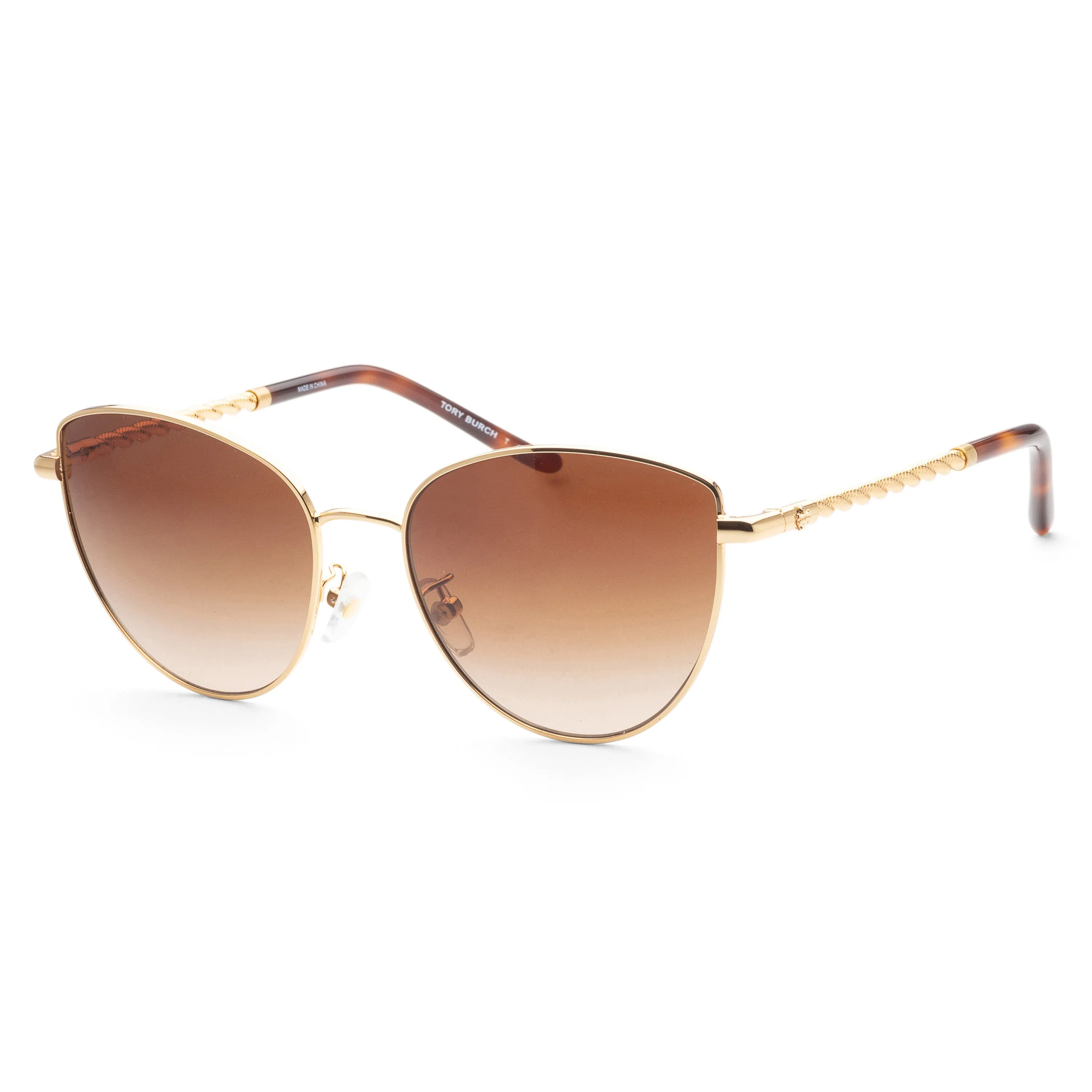 Tory Burch Women's Fashion 56mm Shiny Gold Sunglasses