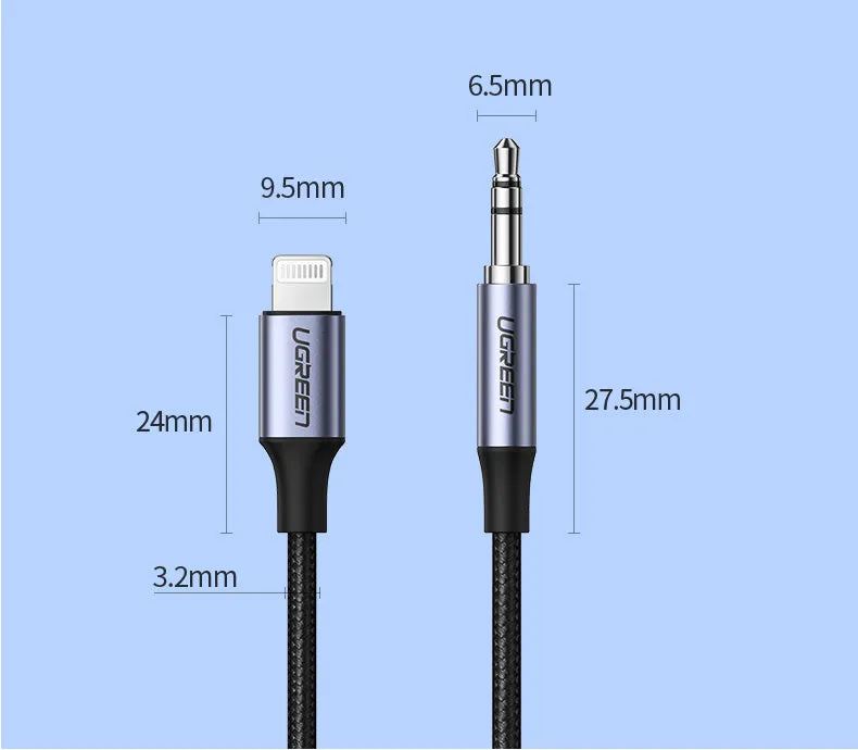 UGREEN USB C to 3.5mm Headphone Jack Adapter Aluminum Type C to 3.5 mm