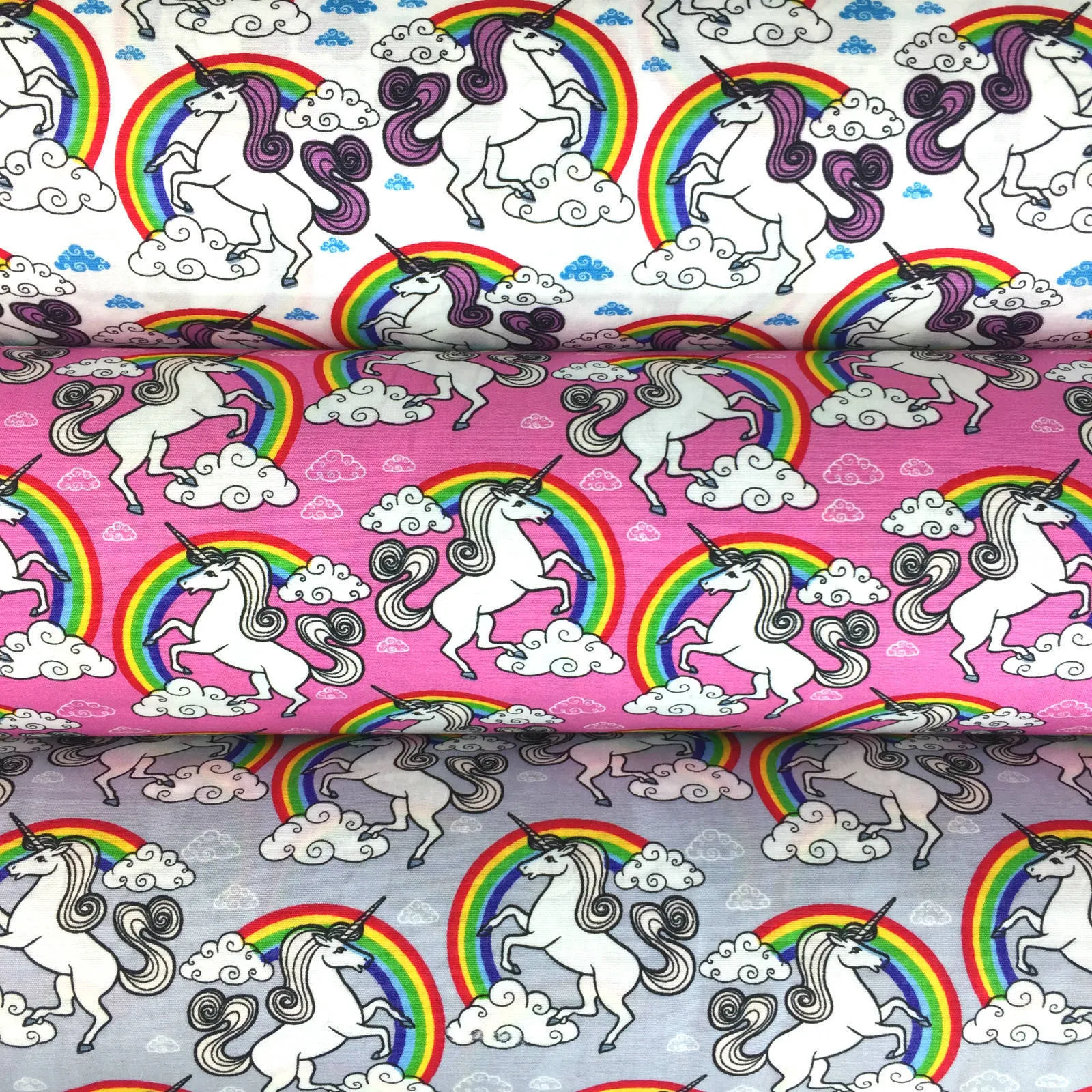 Unicorns and Rainbows cotton car steering wheel cover