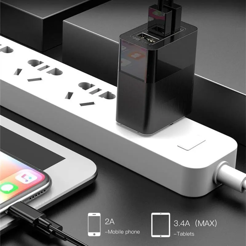 Universal Plug with Three USB Ports