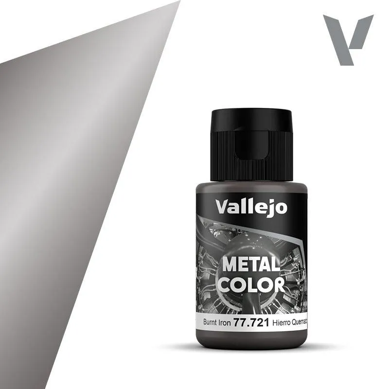 Vallejo 77721 Metal Color Burnt Iron Acrylic Paint 35ml