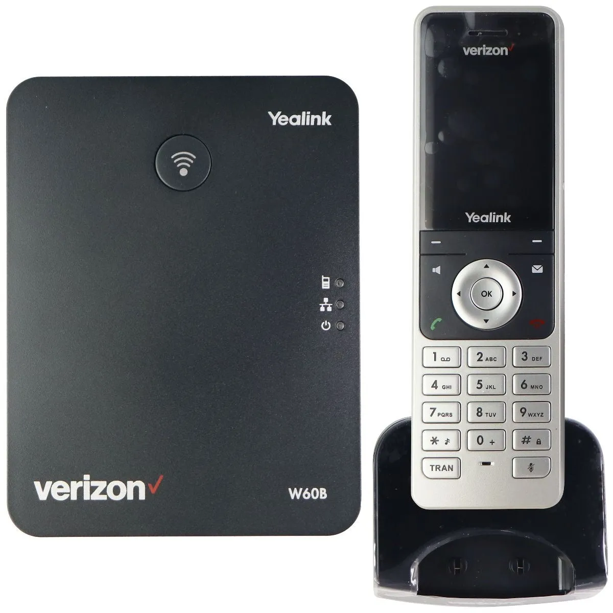 Verizon One Talk DECT IP W60B Base Station & W56HV Handset - Black/Silver