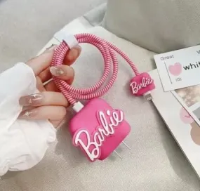 Very Beautiful Barbie Silicon Apple iPhone Charger Case