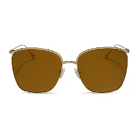 VITTORIA - COPPER METAL   BROWN GOLD FLASH   POLARIZED SUNGLASSES