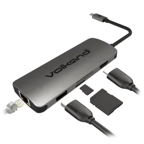 VolkanoX Core Dock series USB Type C Dock - HDMI   USB 3.0   LAN   Card Reader   PD