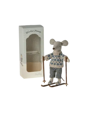 WINTER MOUSE WITH SKI SET - DAD