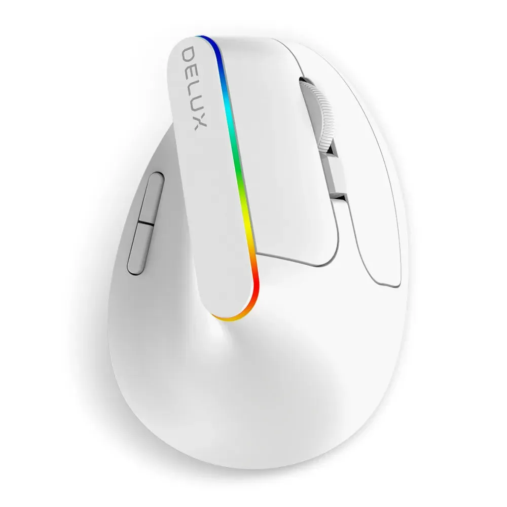 Wireless Silent Ergonomic Gaming Mouse USB Receiver RGB 1600 DPI Optical