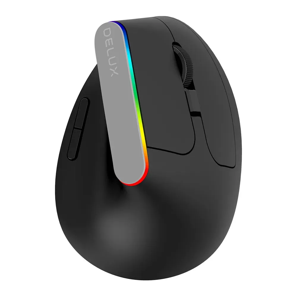 Wireless Silent Ergonomic Gaming Mouse USB Receiver RGB 1600 DPI Optical