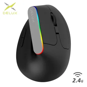 Wireless Silent Ergonomic Gaming Mouse USB Receiver RGB 1600 DPI Optical