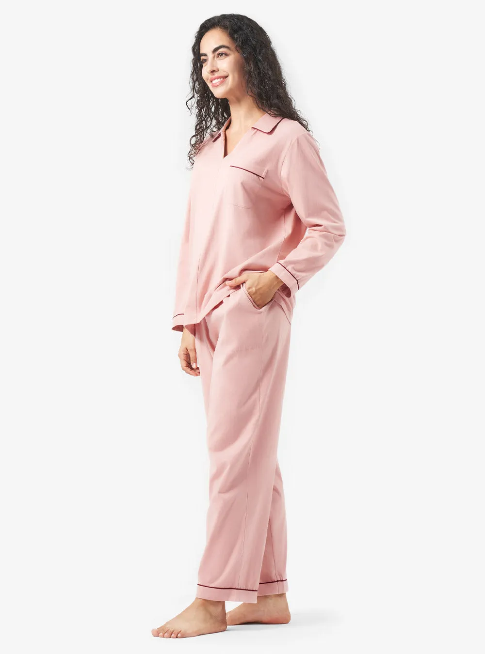 Women's Cotton Long Sleeve Pajama Set