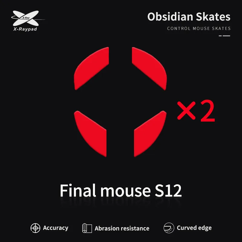 X-Raypad Obsidian Mouse Skates for Finalmouse Ultralight 2 Cape Town / Starlight-12 / UltralightX