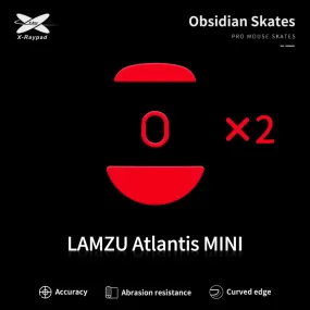 X-Raypad Obsidian Mouse Skates for Lamzu Atlantis Mini