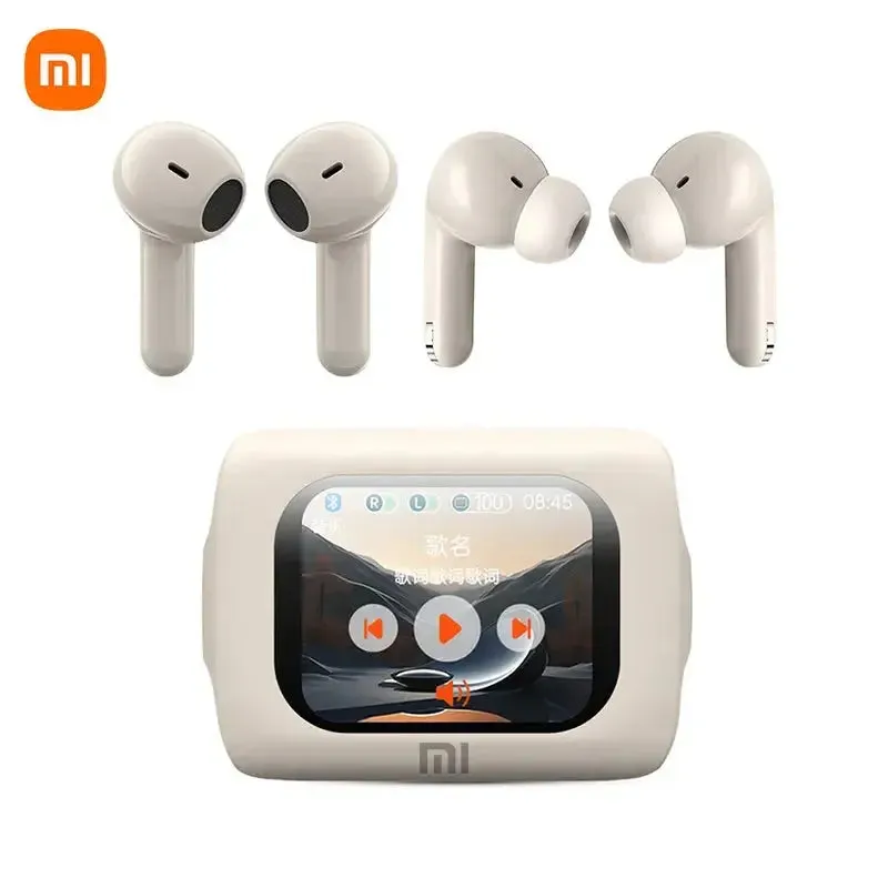 XIAOMI MIJIA New Wireless Earphones ANC ENC Headphones Bluetooth 5.4 Smart Touch Screen Headset A box of 2 pairs of earbuds