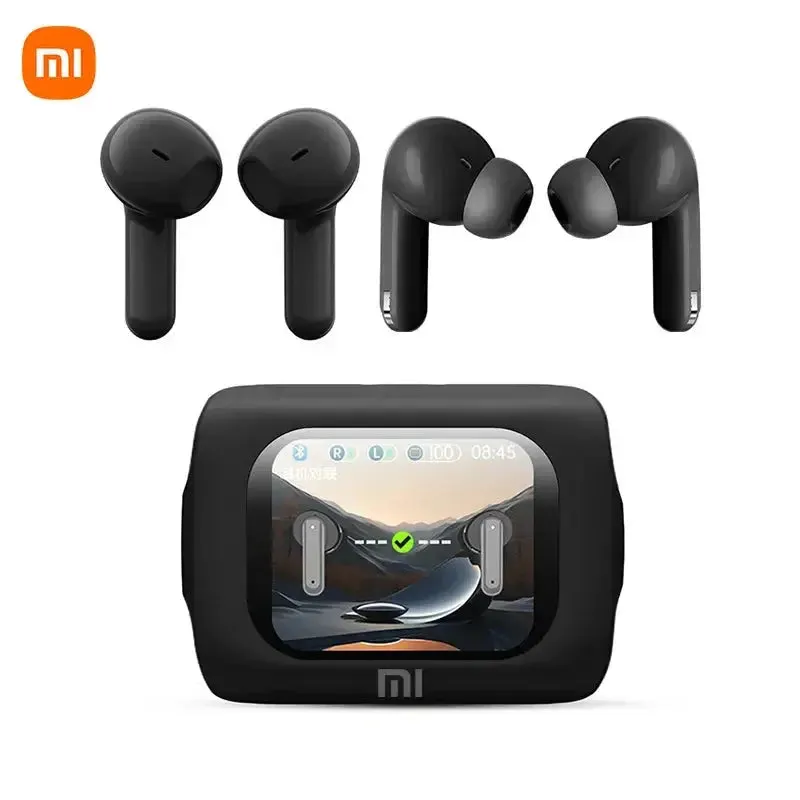 XIAOMI MIJIA New Wireless Earphones ANC ENC Headphones Bluetooth 5.4 Smart Touch Screen Headset A box of 2 pairs of earbuds