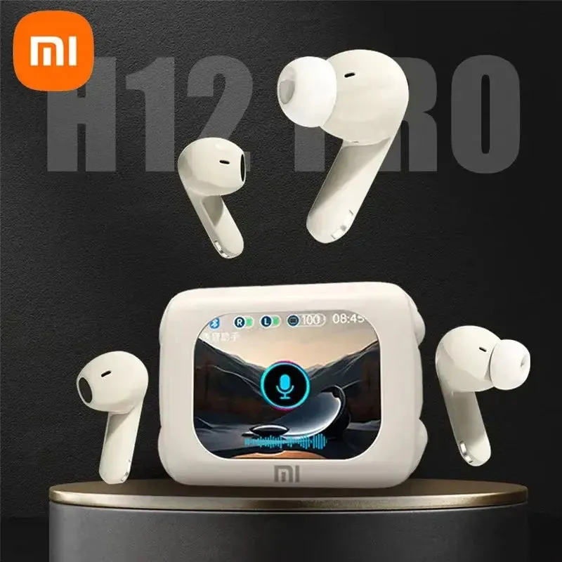 XIAOMI MIJIA New Wireless Earphones ANC ENC Headphones Bluetooth 5.4 Smart Touch Screen Headset A box of 2 pairs of earbuds