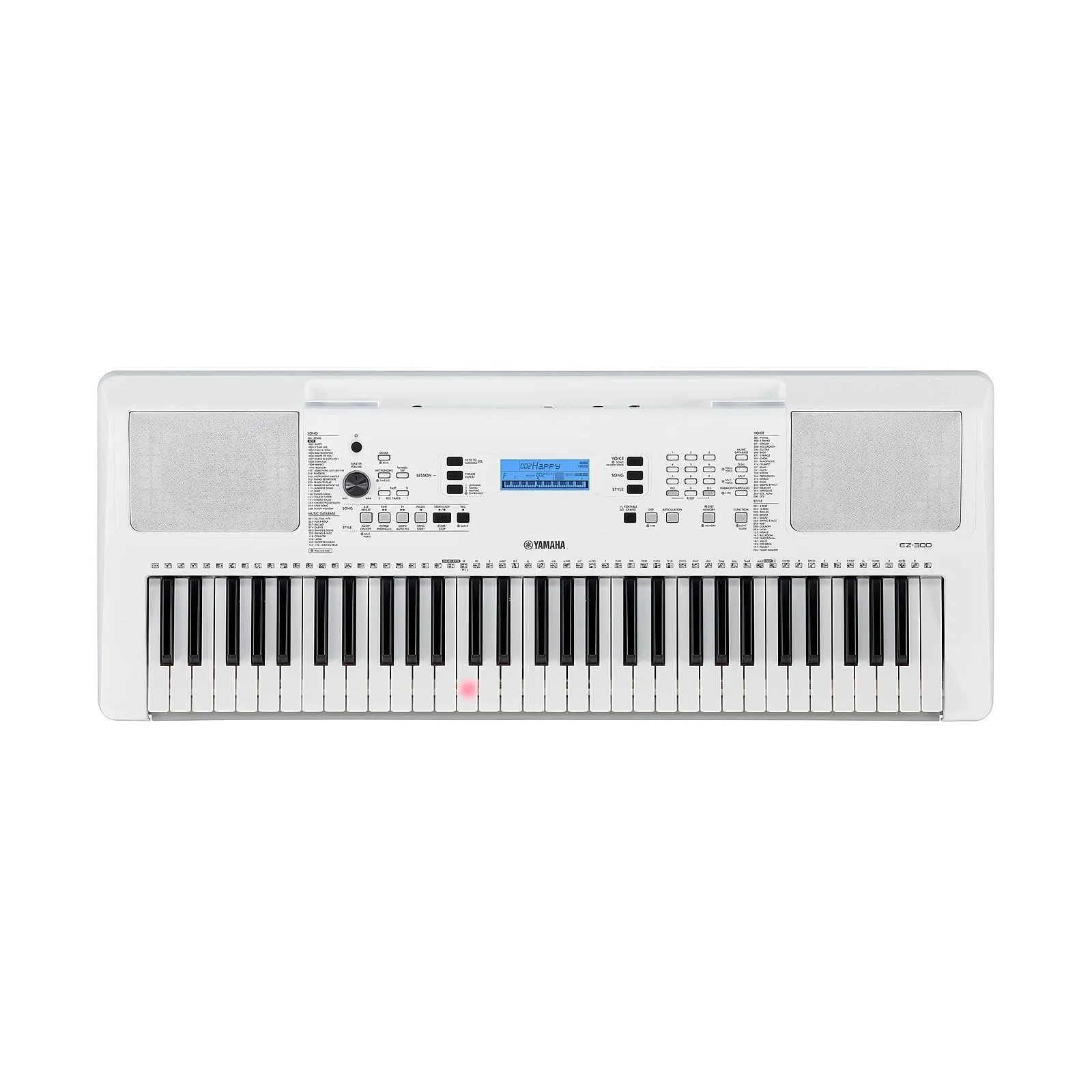 Yamaha EZ300 Portable Keyboard With Light Up Keys w/SKB2 Kit