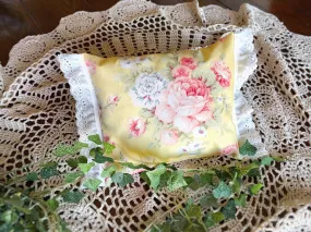 Yellow Floral Newborn Fabric Posing Pillow