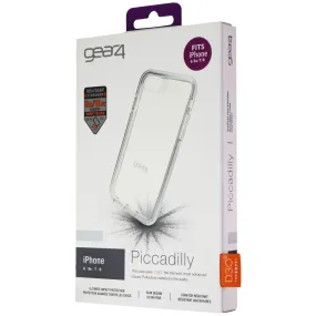 ZAGG Piccadilly Clear Case Slim, Tough Design for iPhone 7/8 - Silver IC7083D3