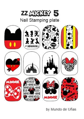 ZZ MICKEY 5 stamping plate